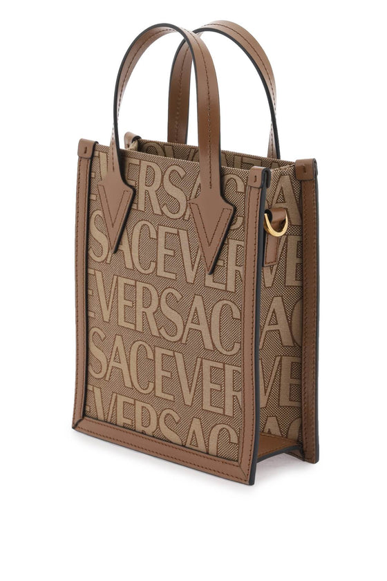 Versace versace allover small tote bag