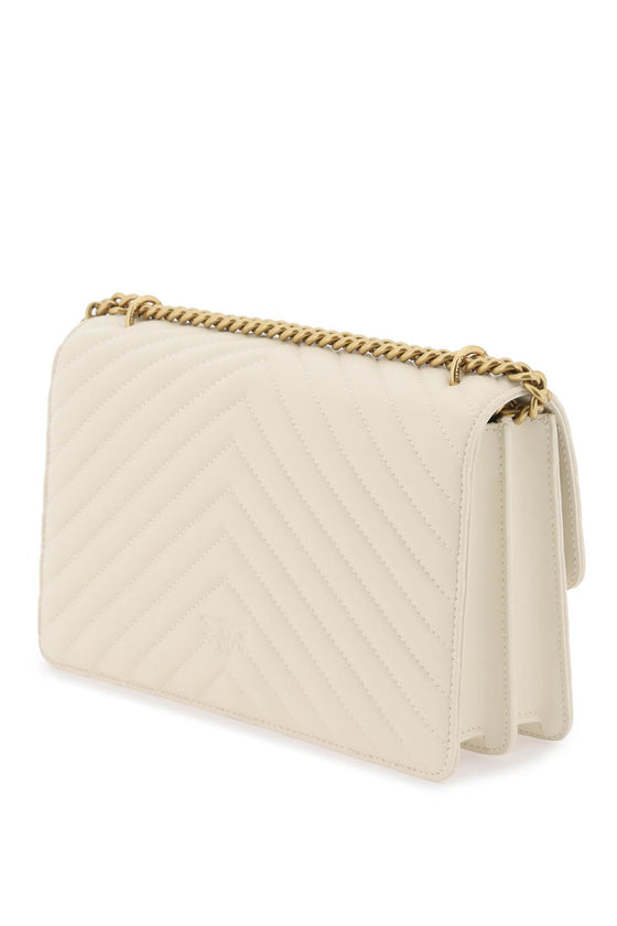 Pinko chevron quilted classic love bag one