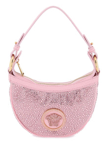  Versace repeat mini hobo bag with crystals