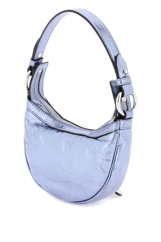 Versace metallic leather 'repeat' mini hobo bag