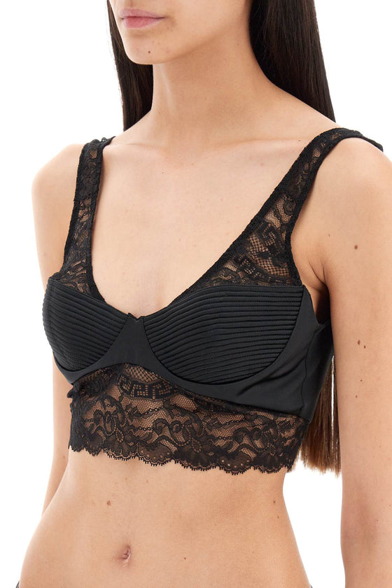 Versace satin and lace underwear bra