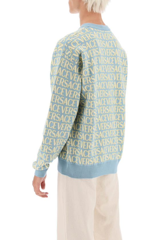 Versace monogram cotton sweater