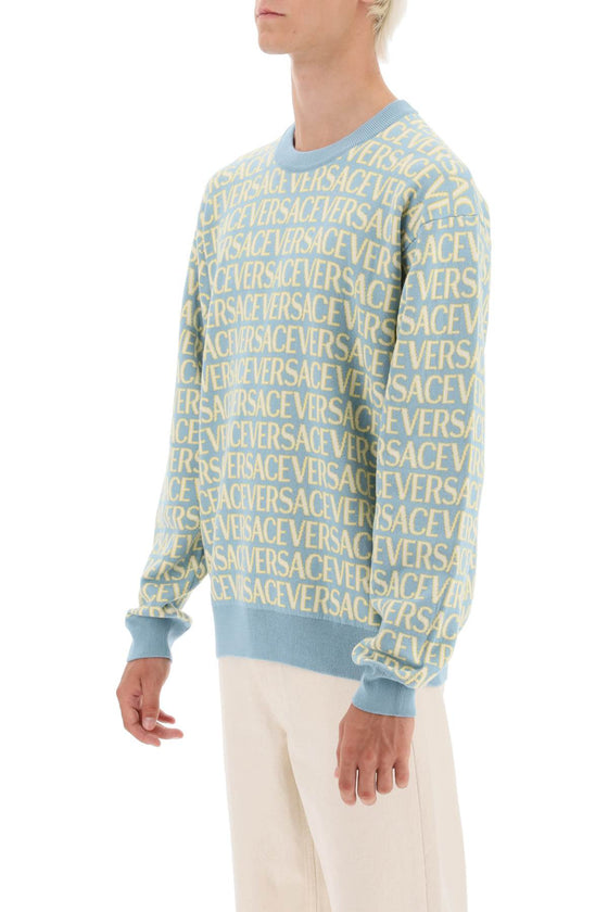 Versace monogram cotton sweater