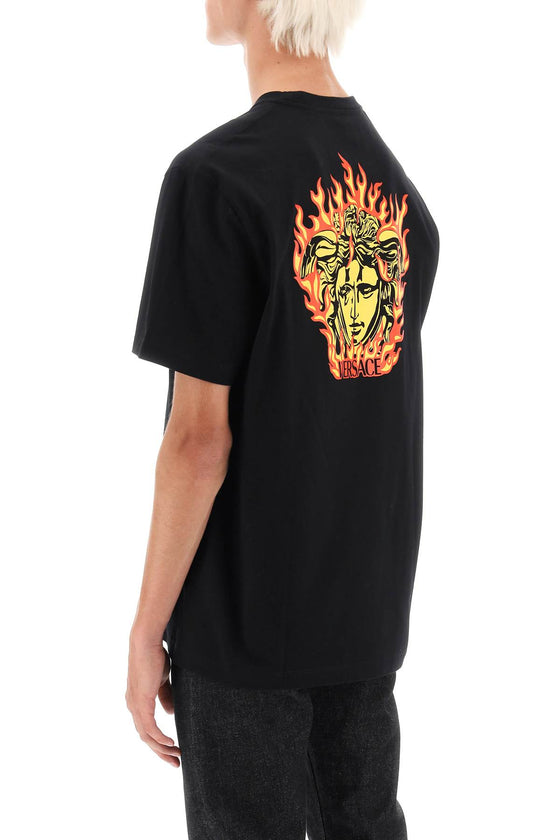 Versace medusa flame t-shirt