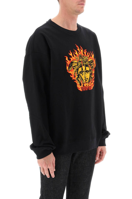Versace medusa flame sweatshirt