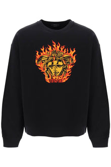 Versace medusa flame sweatshirt