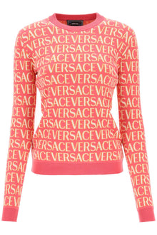  Versace 'versace allover' crew-neck sweater