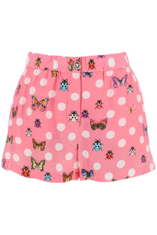  Versace butterflies&ladybugs polka dot shorts