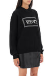 Versace crew-neck sweater with logo inlay