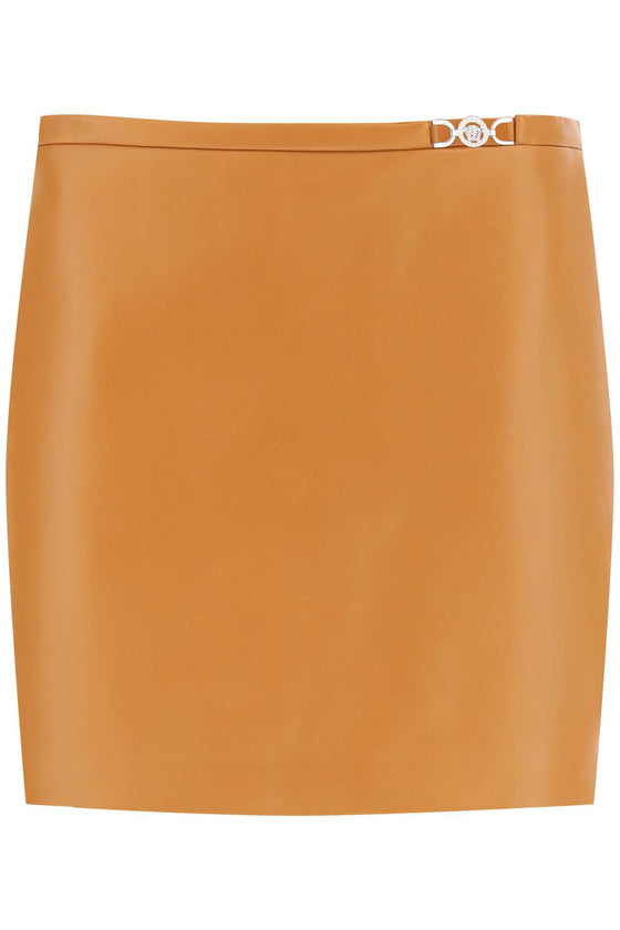 Versace medusa '95 leather mini skirt