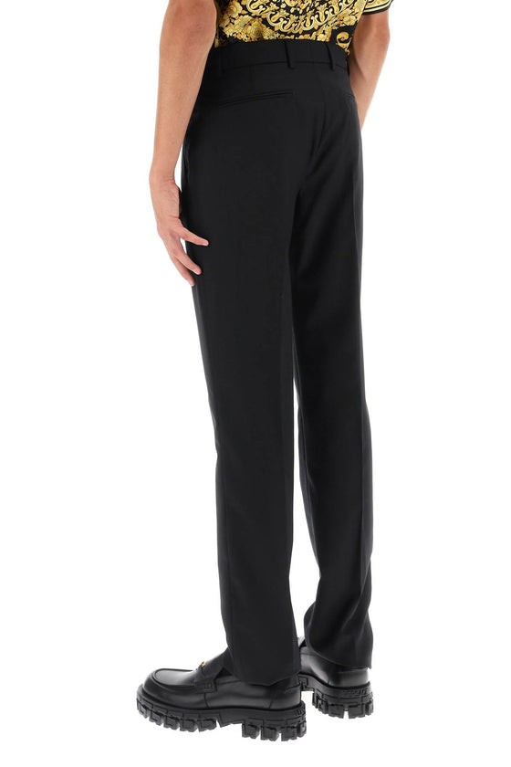 Versace tailored pants with medusa details