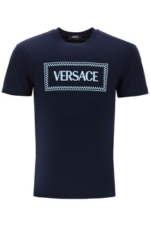  Versace t-shirt con logo ricamato
