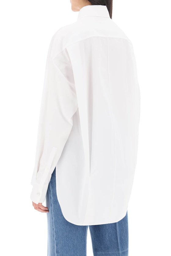 Versace oversized poplin shirt