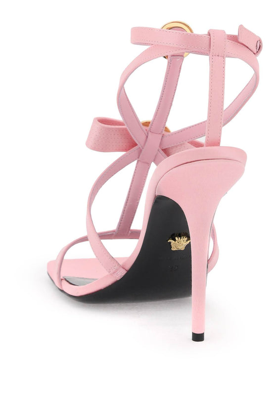 Versace sandals with gianni ribbon bows