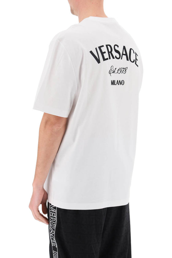 Versace milano stamp crew-neck t-shirt