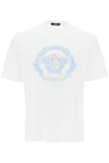  Versace medusa embroidered t-shirt