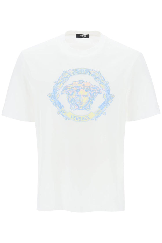 Versace medusa embroidered t-shirt