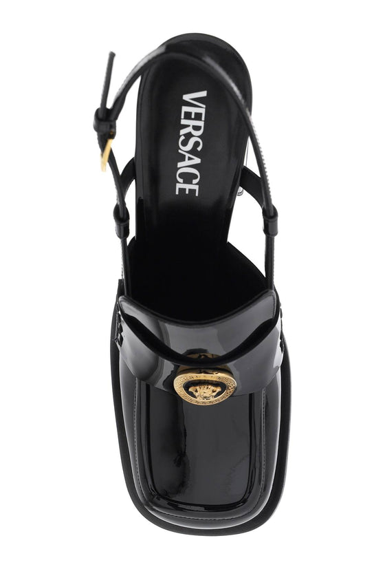 Versace patent leather pumps loafers