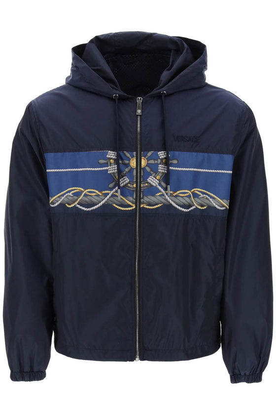 Versace versace nautical hooded jacket
