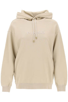  Pinko skype hoodie with logo embroidery
