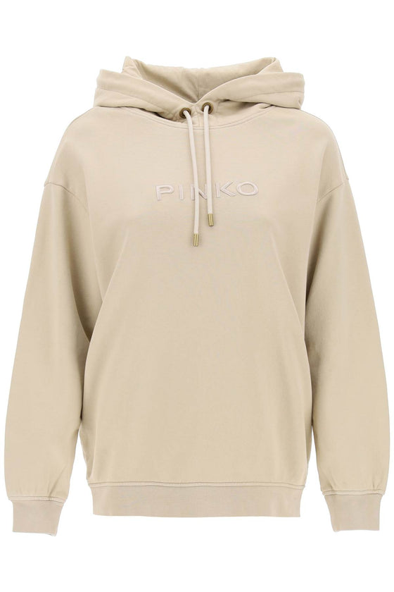 Pinko skype hoodie with logo embroidery