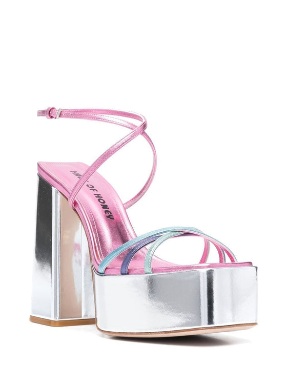 HAUS OF HONEY Sandals Silver