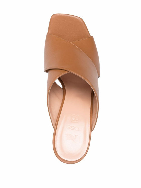 SI ROSSI Sandals Leather Brown
