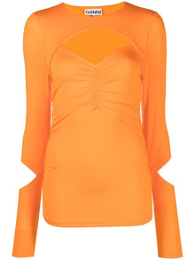  GANNI Sweaters Orange