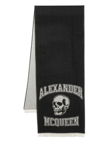  Alexander McQueen Scarfs Black