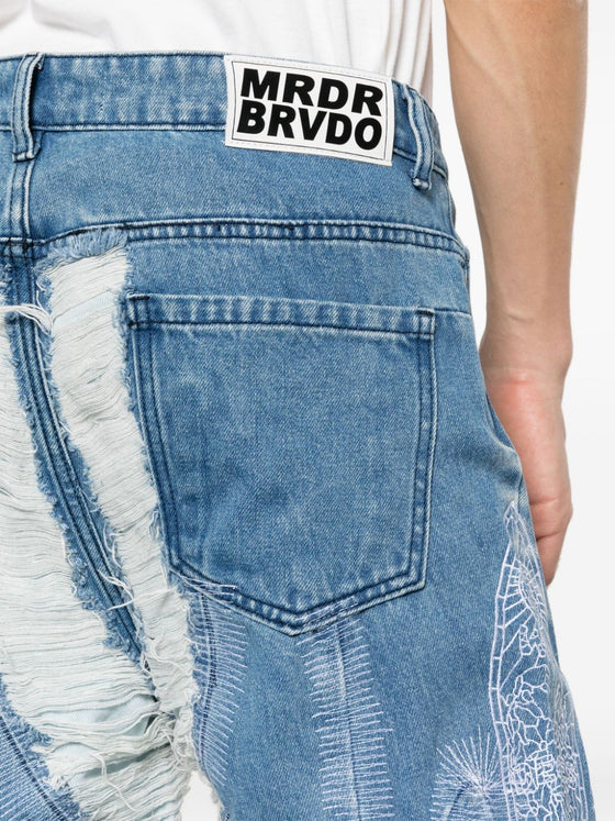 WHO DECIDES WAR BY EV BRAVADO Jeans Blue