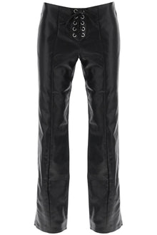  Rotate straight-cut pants in faux leather