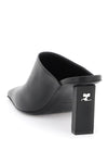Courreges leather mules for
