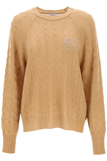  Etro cashmere sweater with pegasus embroidery