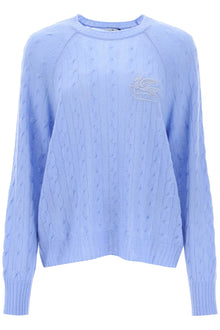  Etro cashmere sweater with pegasus embroidery
