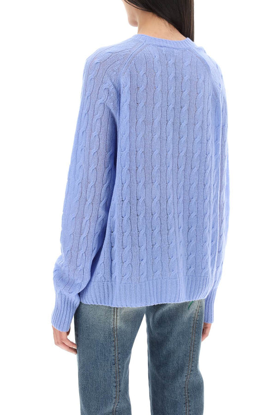 Etro cashmere sweater with pegasus embroidery