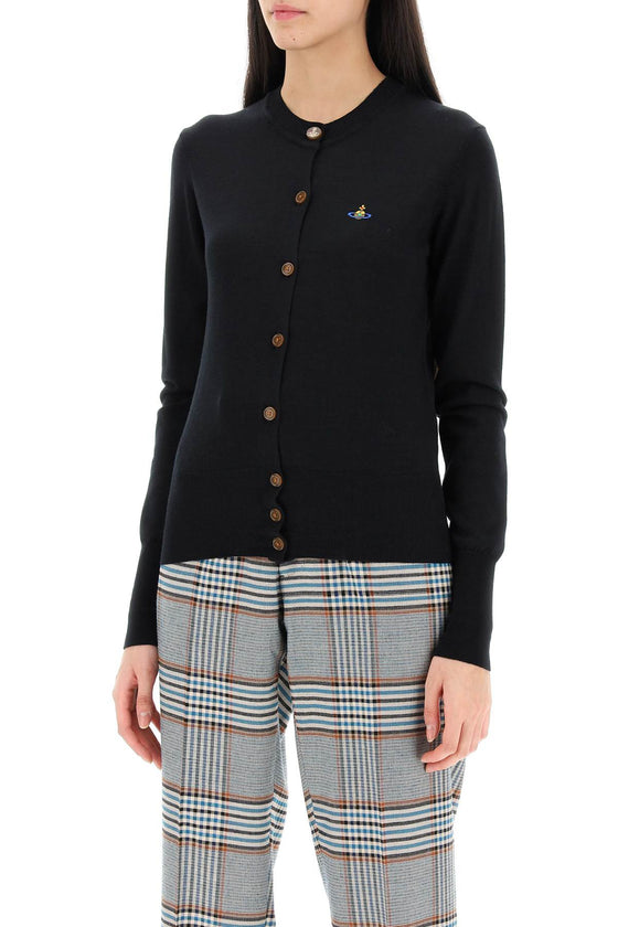 Vivienne westwood bea cardigan with embroidered logo