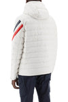 Moncler basic berard down jacket with tricolor intarsia