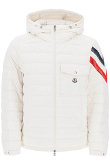  Moncler basic berard down jacket with tricolor intarsia
