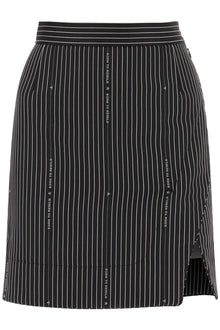  Vivienne westwood 'rita' wrap mini skirt with pinstriped motif