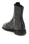 Guidi front zip leather ankle boots