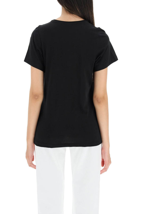 Toteme monogram-embroidered curved t-shirt