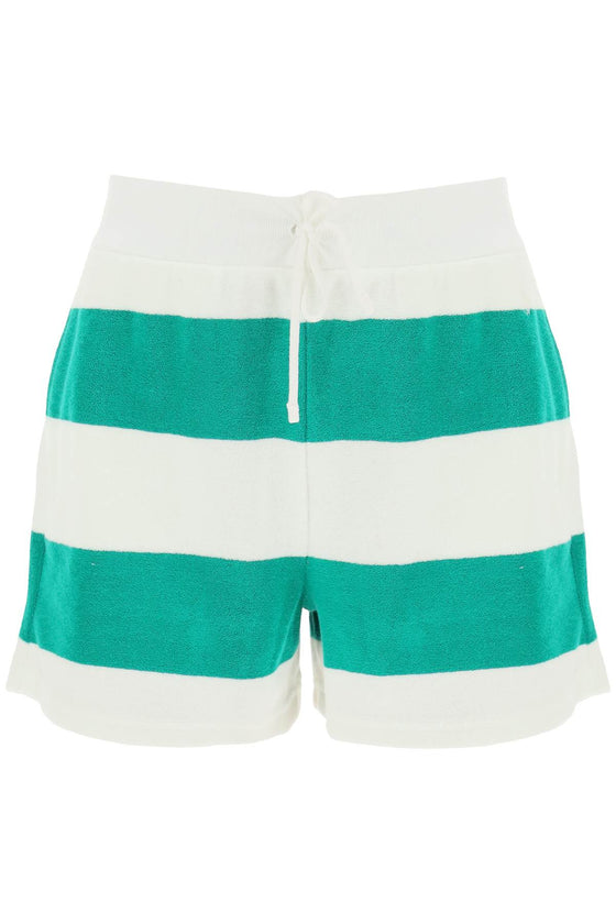 Polo ralph lauren striped terry shorts