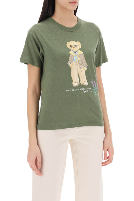 Polo ralph lauren slub cotton polo bear t-shirt