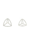 Area 'crystal pyramid' earrings