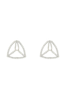 Area 'crystal pyramid' earrings