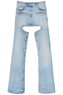  Courreges 'chaps' jeans with cut-out