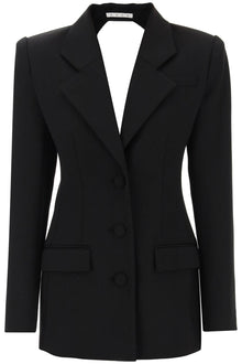 Area blazer dress with cut-out and crystals