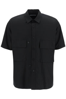  Sacai short-sleeved poplin shirt