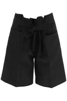  Toteme belted wool-blend shorts