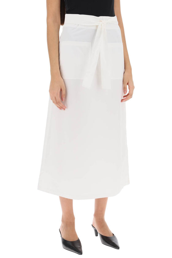Toteme belted midi skirt